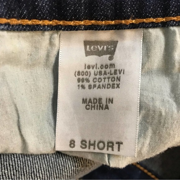 Levi's 515 Boot Cut  Dark wash jeans  size 8S - Picture 10 of 11